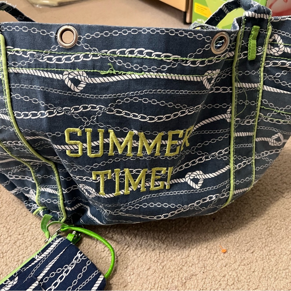 Thirty-One Nautical Theme Pool/Beach Tote Set - Picture 6 of 6
